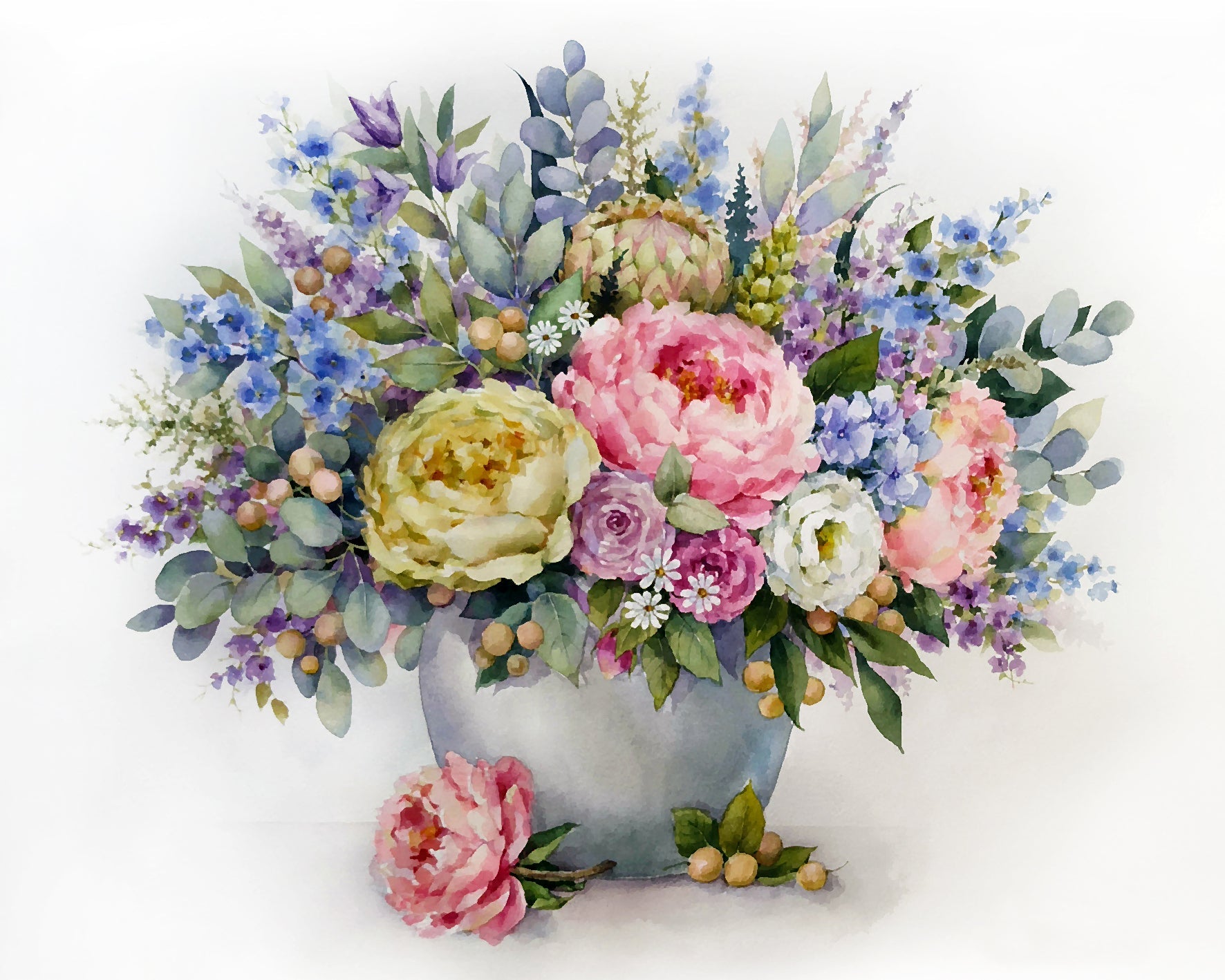 Paint by Numbers 40x50 cm | Delightful Bouquet (MG2185e) – Painting by numbers | Varvikas.Shop