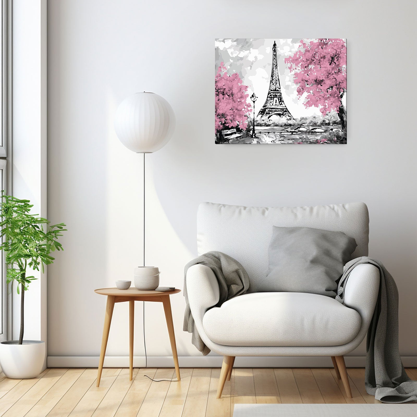 Paint by Numbers 40x50 cm | Eiffel Tower in Bloom (MG2166e) – Painting by numbers | Varvikas.Shop