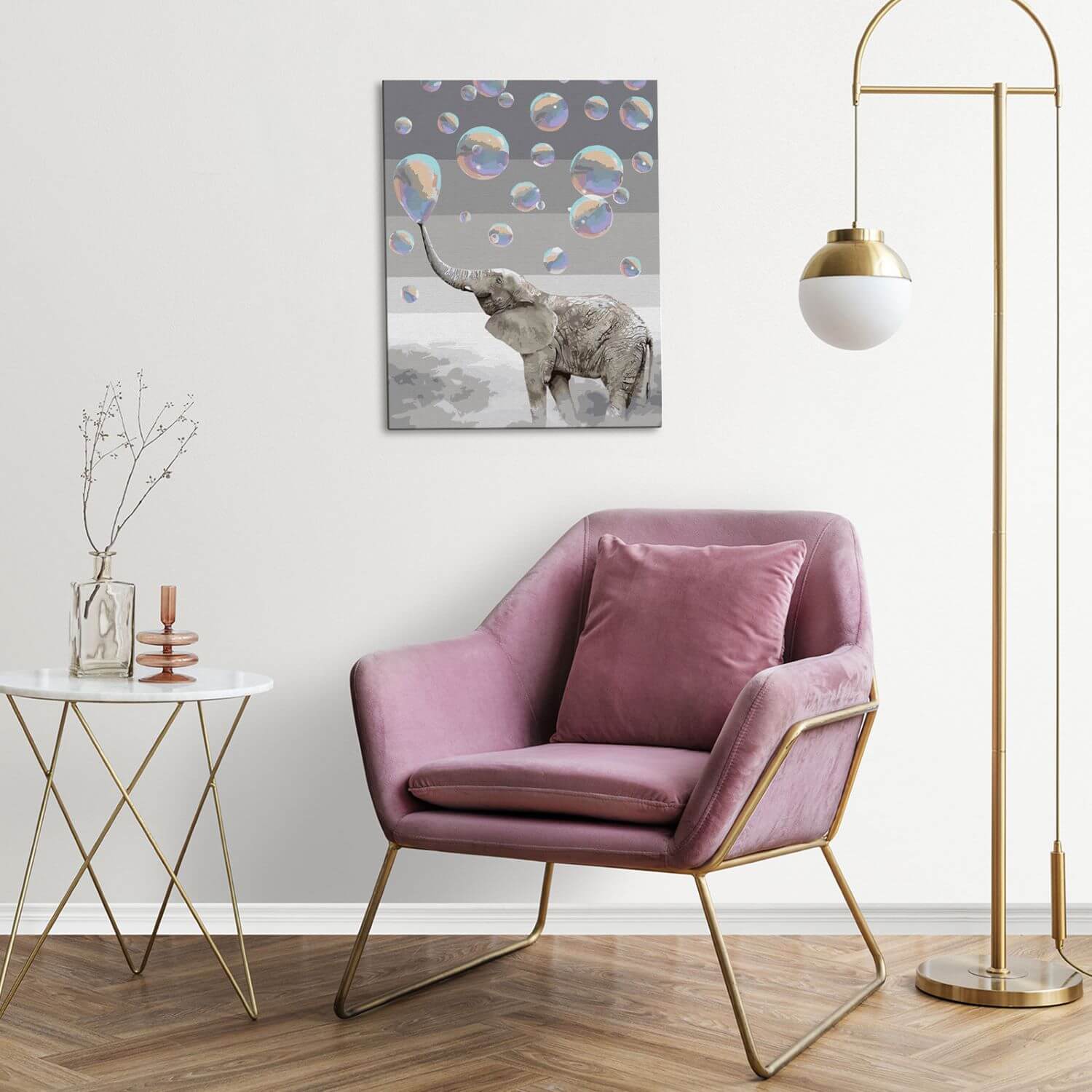 Paint by Numbers 40x50 cm | Elephant in a Dreamscape (MG2492e) – Painting by numbers | Varvikas.Shop