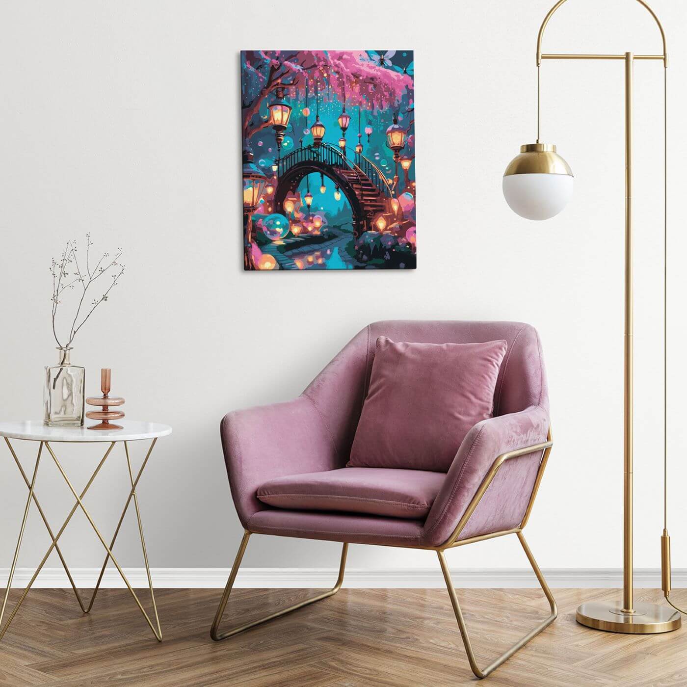 Paint by Numbers 40x50 cm | Enchanted Street (MG2496e) – Painting by numbers | Varvikas.Shop