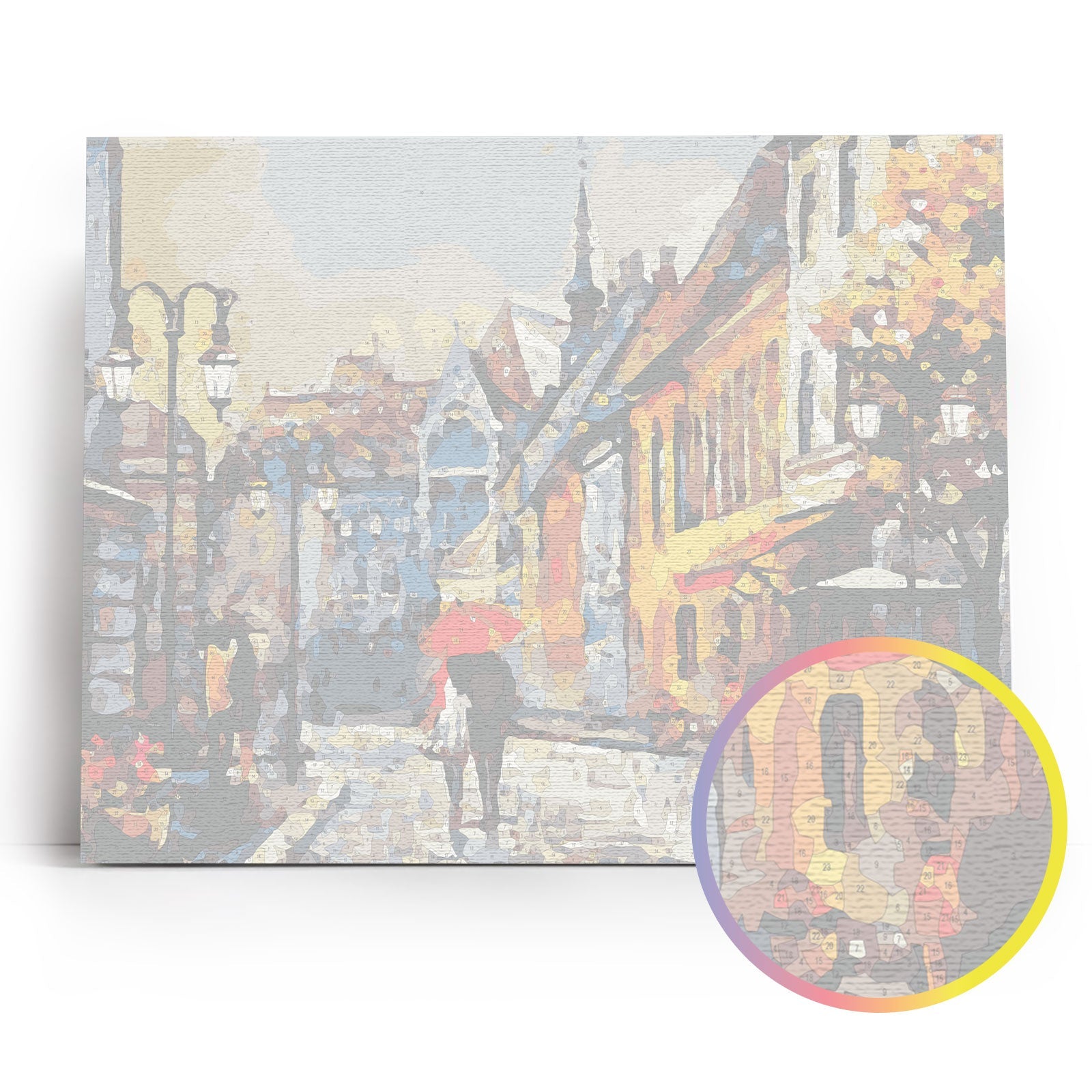 Paint by Numbers 40x50 cm | European Town (MG2159e) – Painting by numbers | Varvikas.Shop