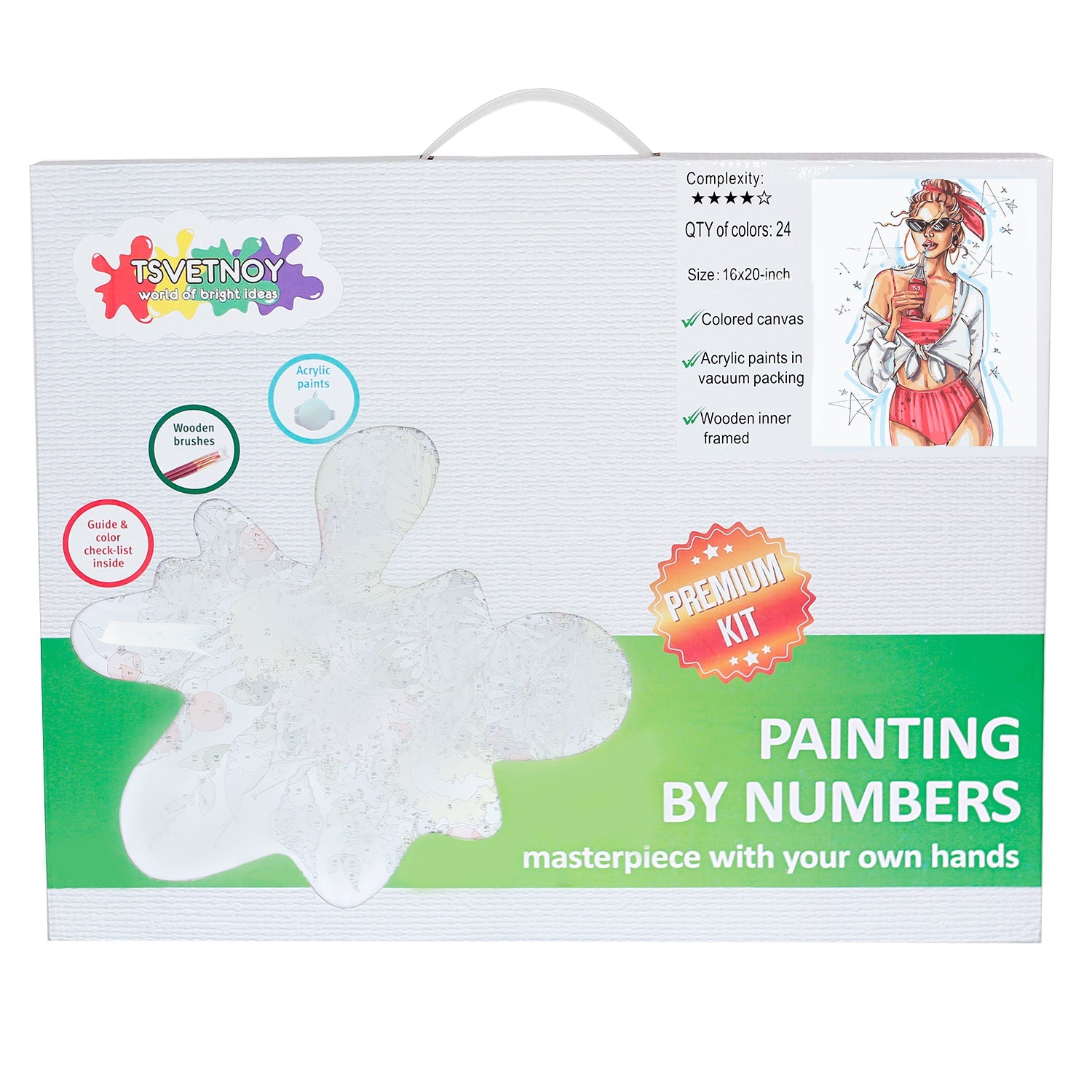 Paint by Numbers 40x50 cm | Fashionable (MG2129e) – Painting by numbers | Varvikas.Shop