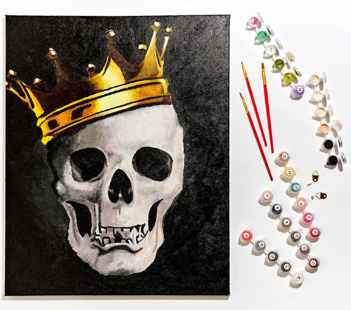 Paint by Numbers 40x50 cm | Fashionable Skull (MG2143e) – Painting by numbers | Varvikas.Shop