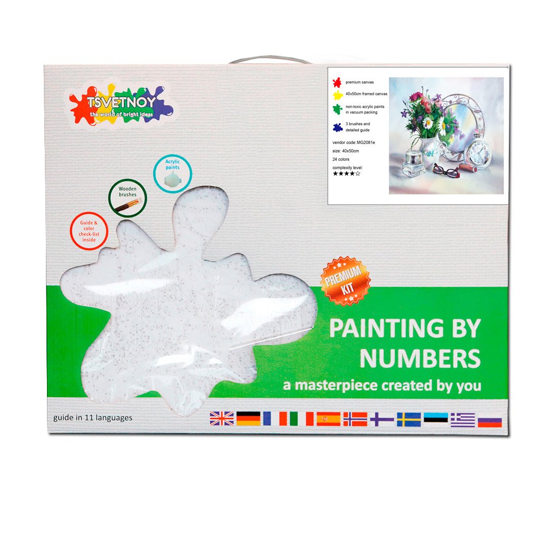 Paint by Numbers 40x50 cm | Flower mood (MG2081e) – Painting by numbers | Varvikas.Shop