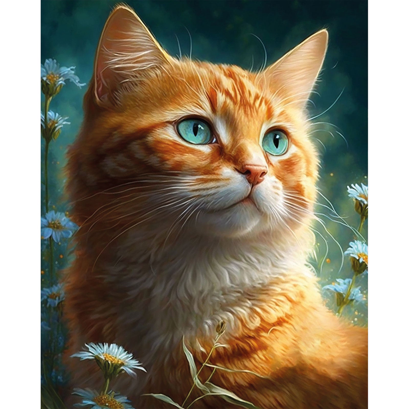 Paint by Numbers 40x50 cm | Ginger cat (MG2475e) – Painting by numbers | Varvikas.Shop