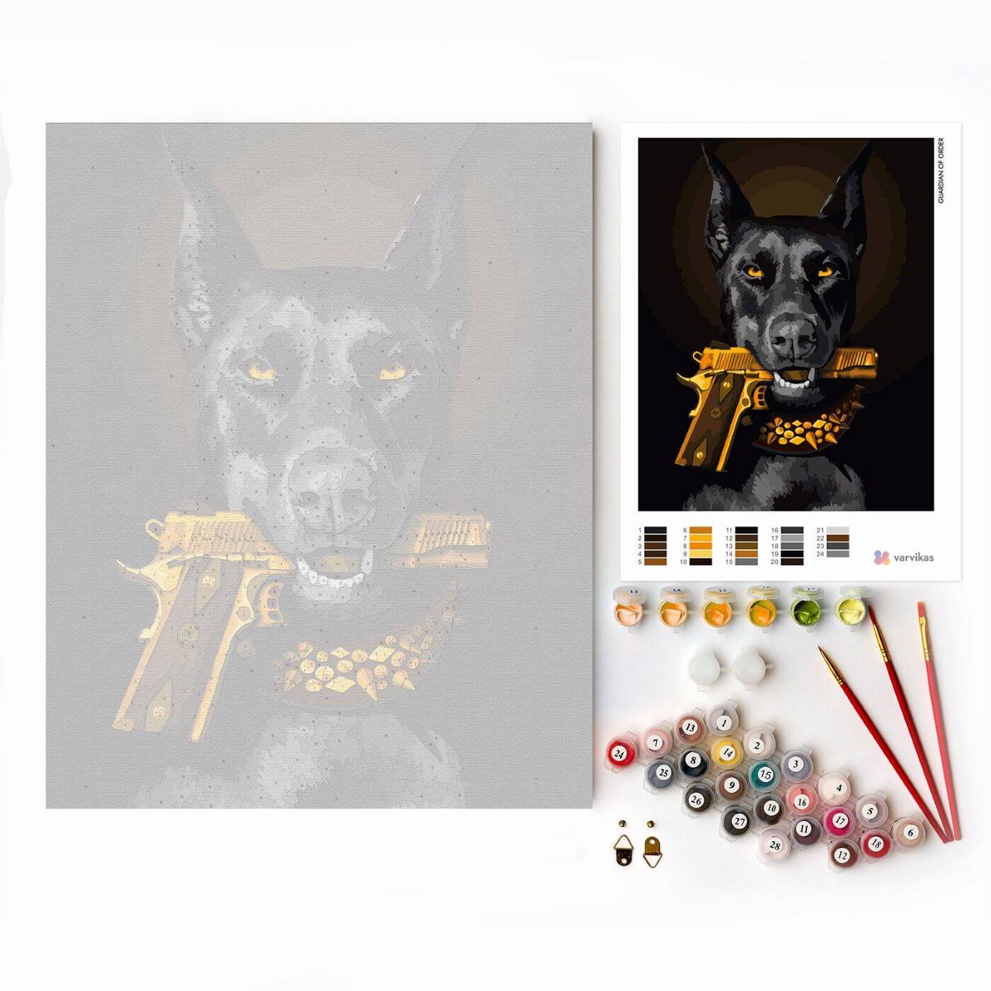 Paint by Numbers 40x50 cm | Guardian of order (MG2490e) – Painting by numbers | Varvikas.Shop