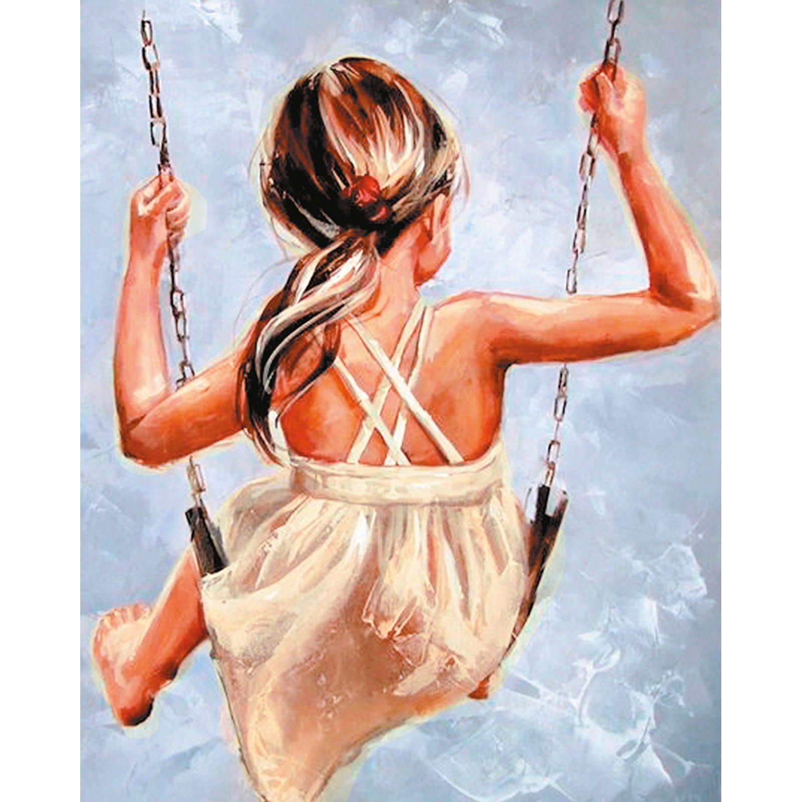 Paint by Numbers 40x50 cm | Happiness on the Swing (MG2106e) – Painting by numbers | Varvikas.Shop