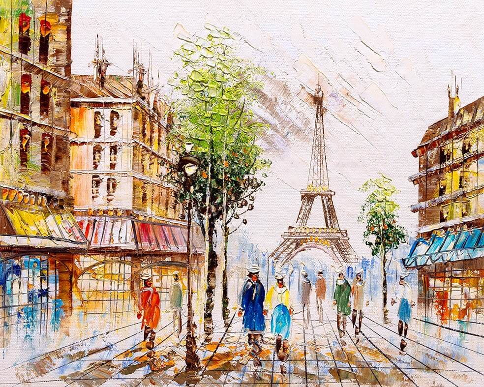 Paint by Numbers 40x50 cm | Impression of Paris (MG2163e) – Painting by numbers | Varvikas.Shop