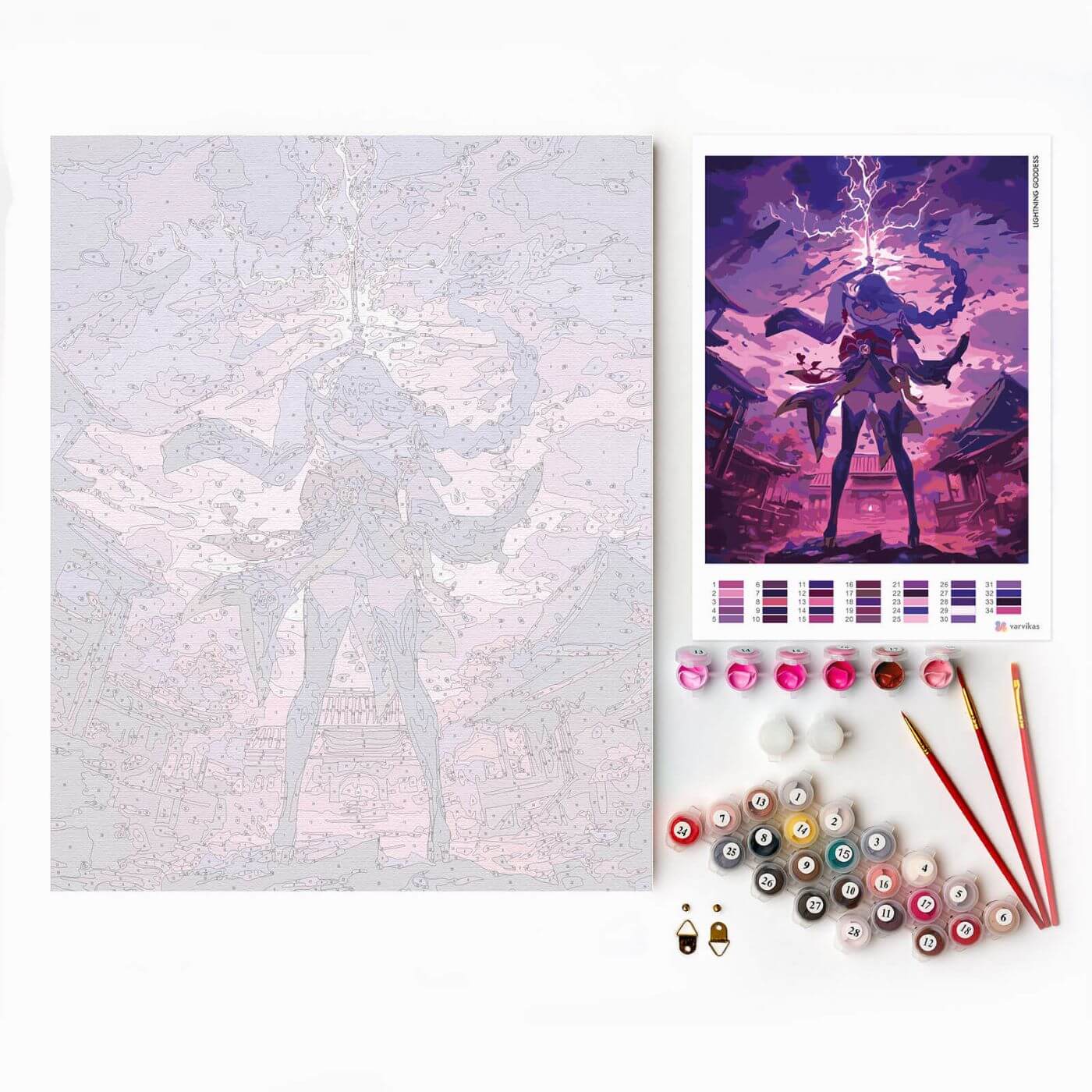 Paint by Numbers 40x50 cm | Lightning Goddess (MG2502e) – Painting by numbers | Varvikas.Shop