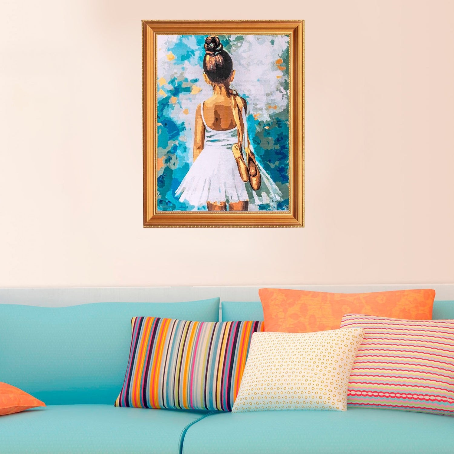 Paint by Numbers 40x50 cm | Little ballerina (MG2054e) – Painting by numbers | Varvikas.Shop