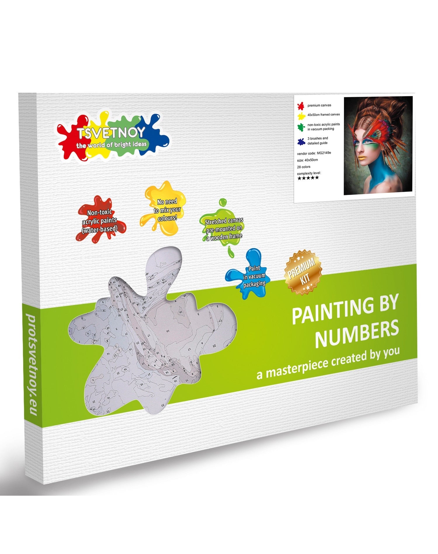Paint by Numbers 40x50 cm | Masquerade (MG2149e) – Painting by numbers | Varvikas.Shop