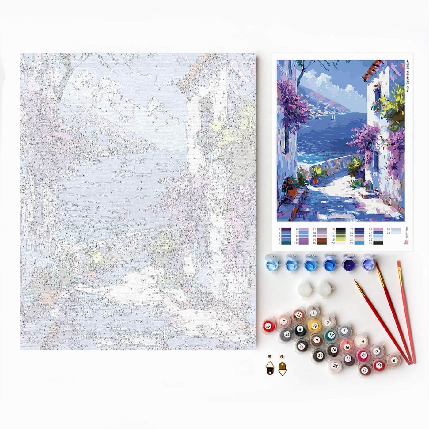 Paint by Numbers 40x50 cm | Mediterranean Dream (MG2514e) – Painting by numbers | Varvikas.Shop