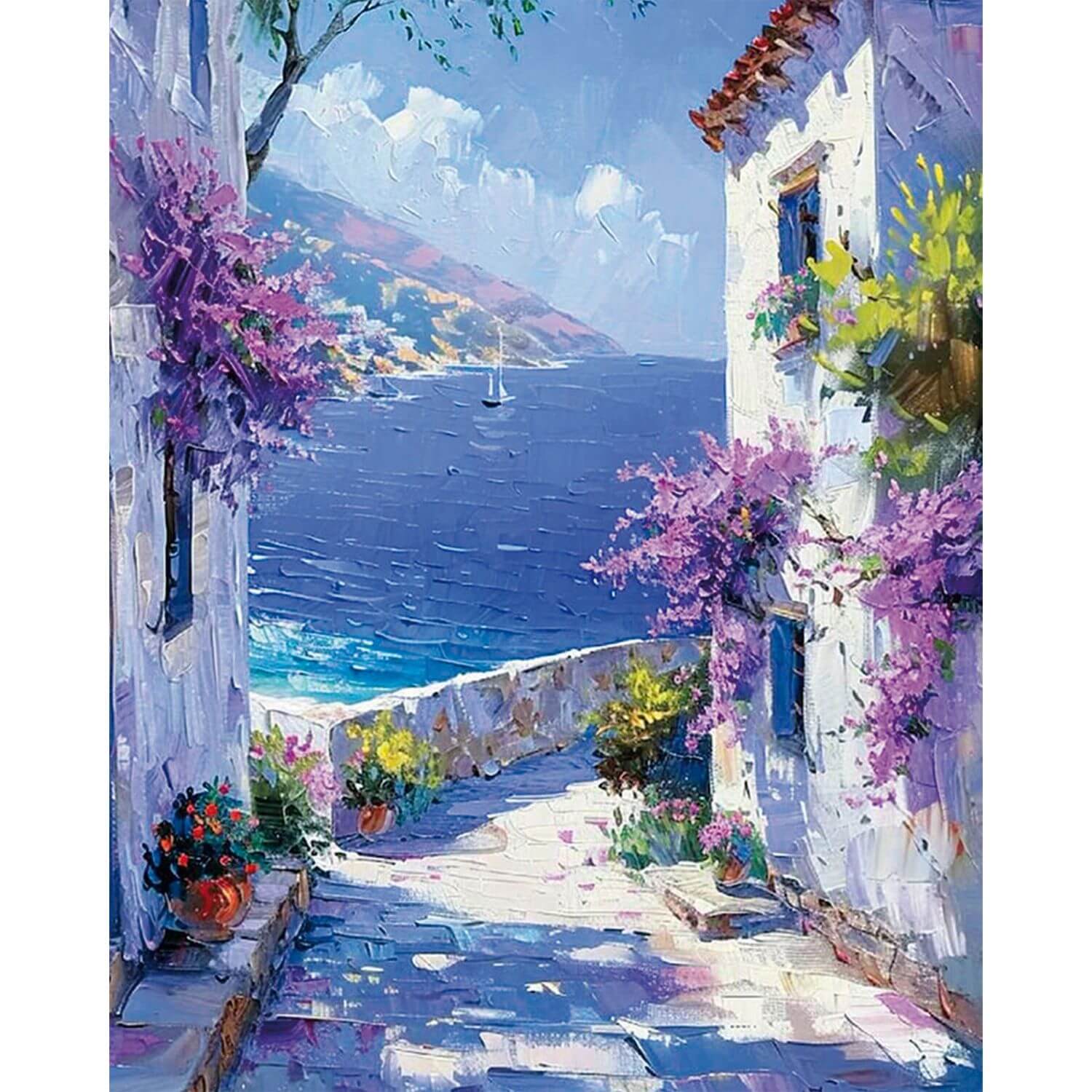 Paint by Numbers 40x50 cm | Mediterranean Dream (MG2514e) – Painting by numbers | Varvikas.Shop