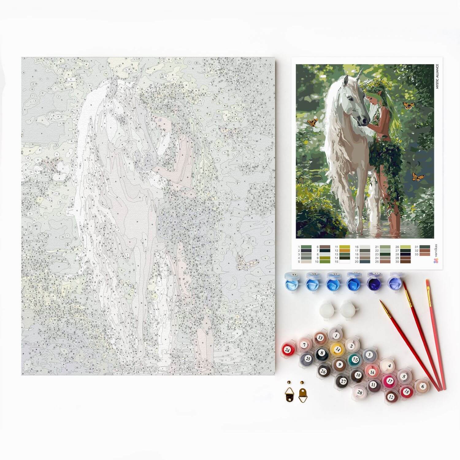 Paint by Numbers 40x50 cm | Mystic Alliance (MG2516e) – Painting by numbers | Varvikas.Shop