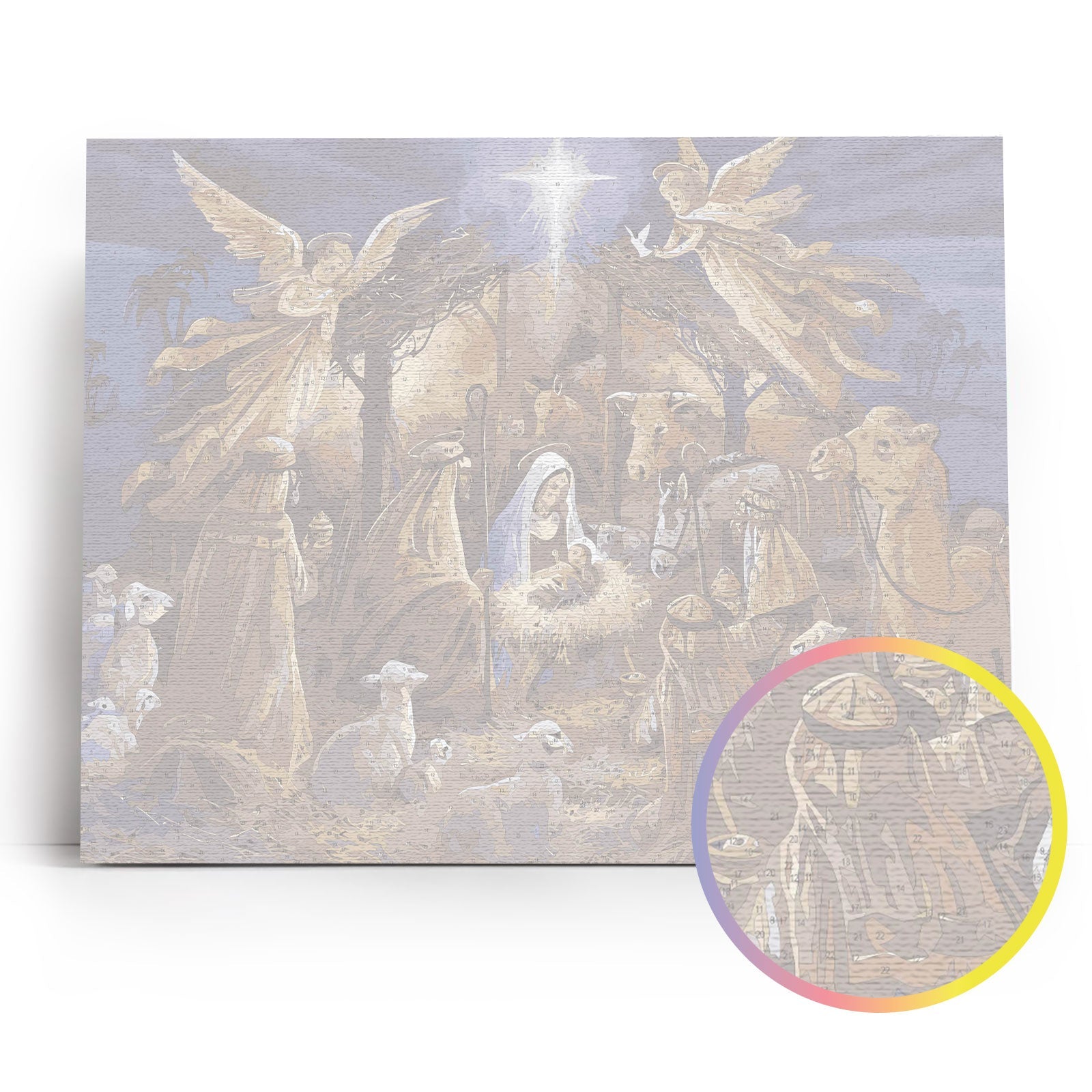 Paint by Numbers 40x50 cm | Nativity Scene (MG2154e) – Painting by numbers | Varvikas.Shop