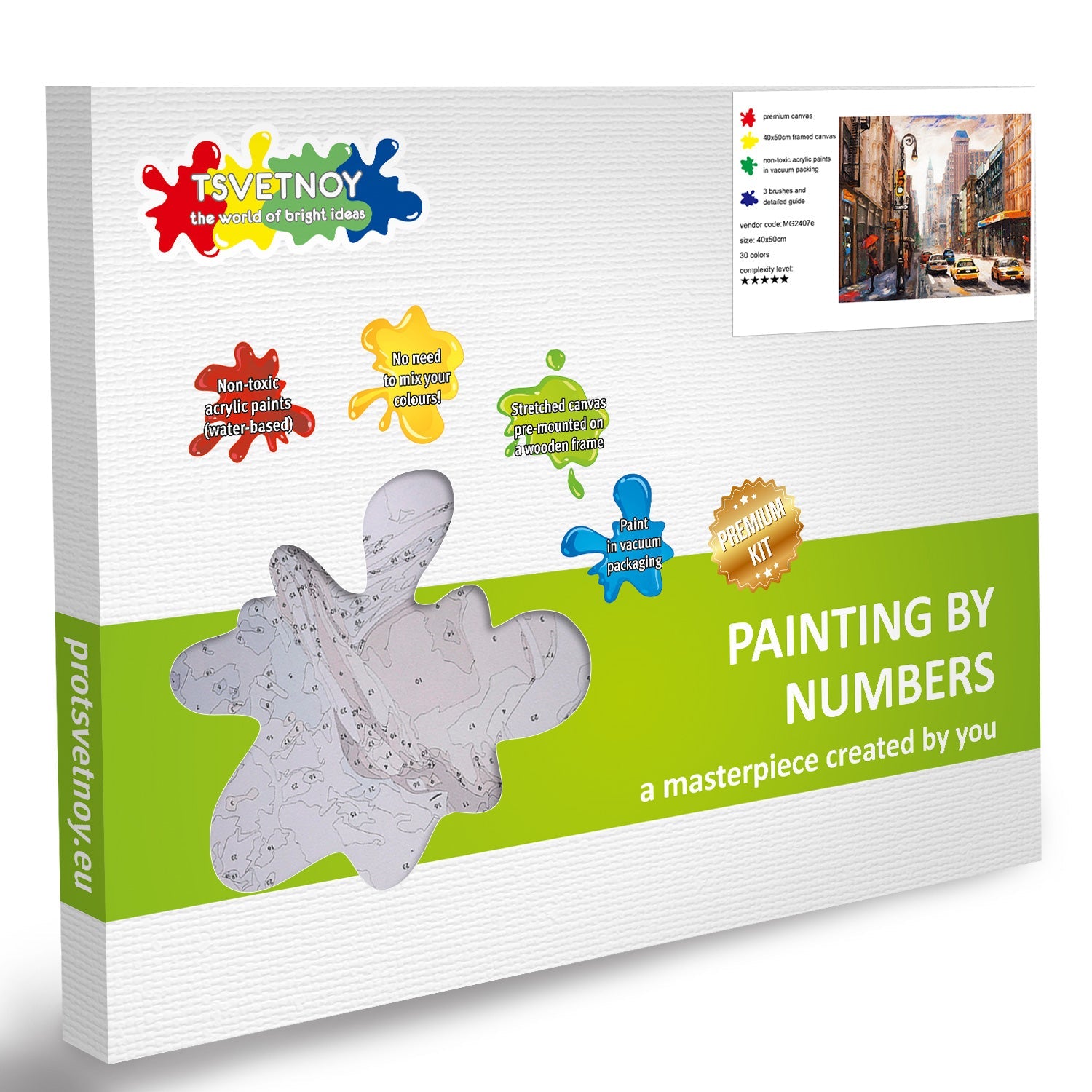 Paint by Numbers 40x50 cm | New York City (MG2407e) – Painting by numbers | Varvikas.Shop