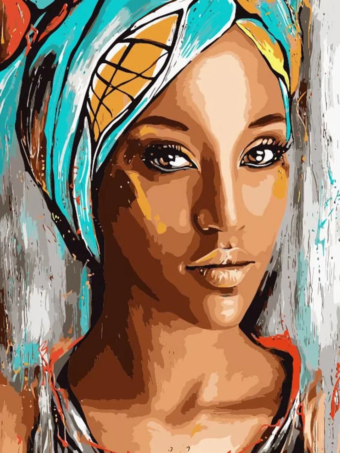 Paint by Numbers 40x50 cm | Oriental beauty (MG2108e) – Painting by numbers | Varvikas.Shop