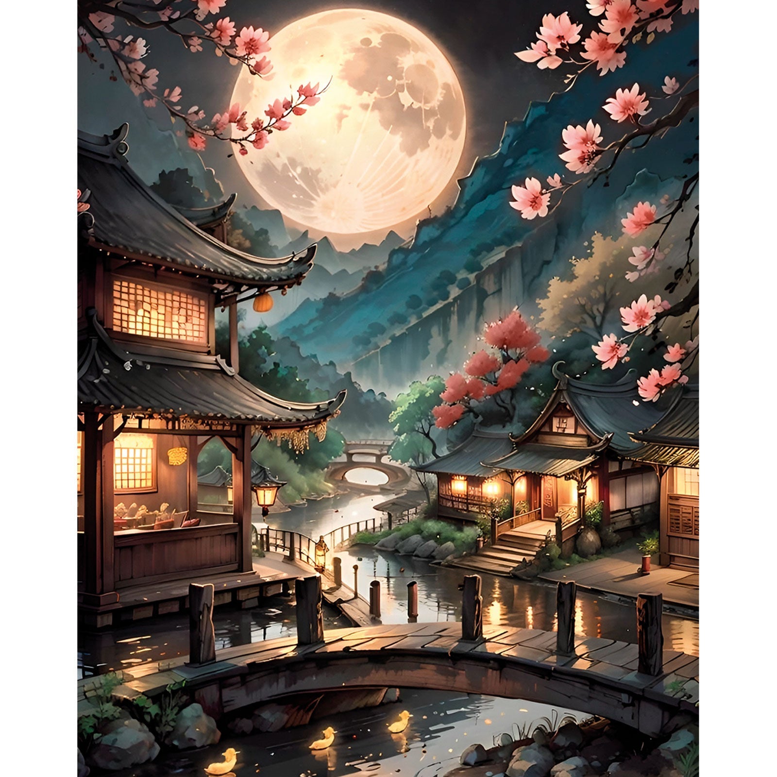 Paint by Numbers 40x50 cm | Oriental valley (MG2487e) – Painting by numbers | Varvikas.Shop