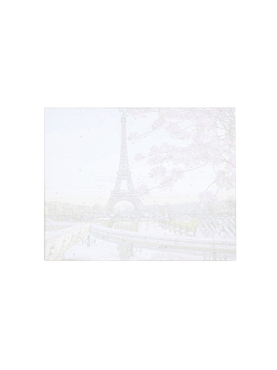 Paint by Numbers 40x50 cm | Paris in Blossom (MG2133e) – Painting by numbers | Varvikas.Shop