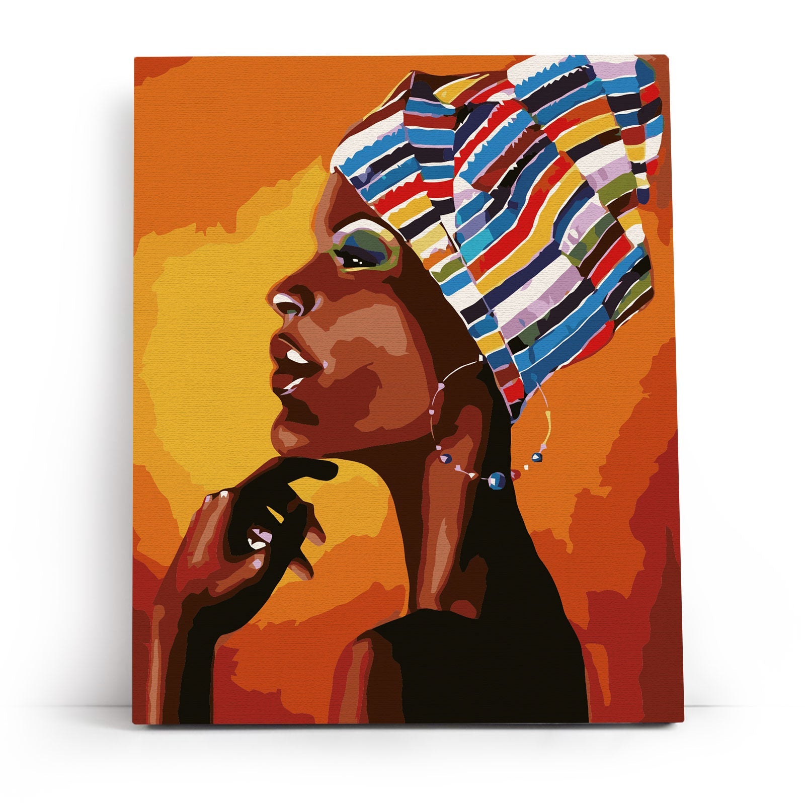 Paint by Numbers 40x50 cm | Portrait of an African (MG2112e) – Painting by numbers | Varvikas.Shop