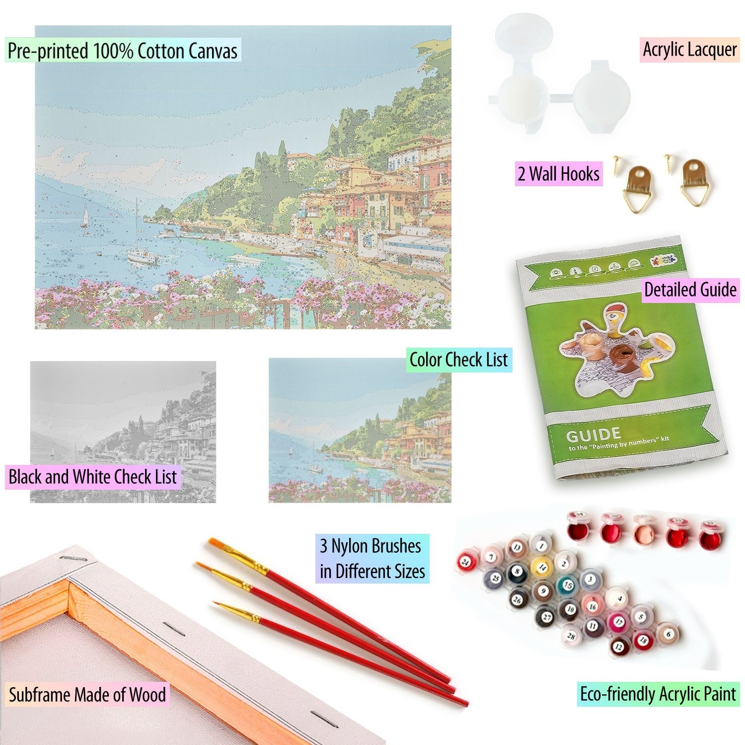 Paint by Numbers 40x50 cm | Romantic Lagoon (MG2416e) – Painting by numbers | Varvikas.Shop