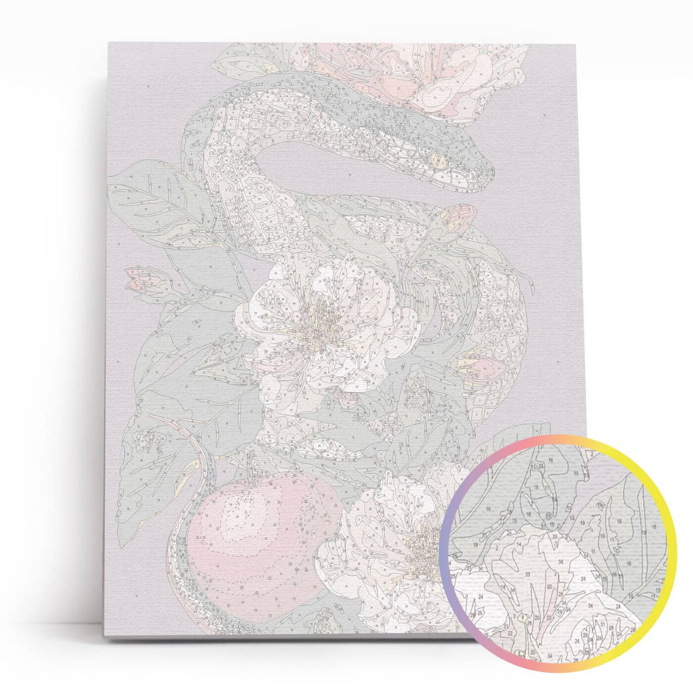 Paint by Numbers 40x50 cm | Serpent in Bloom (MG2500e) – Painting by numbers | Varvikas.Shop