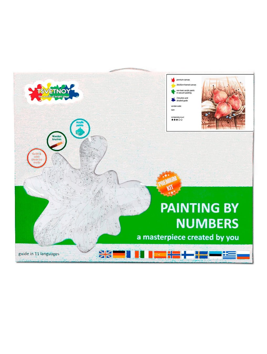 Paint by Numbers 40x50 cm | Still Life with Pears (MG2130e) – Painting by numbers | Varvikas.Shop