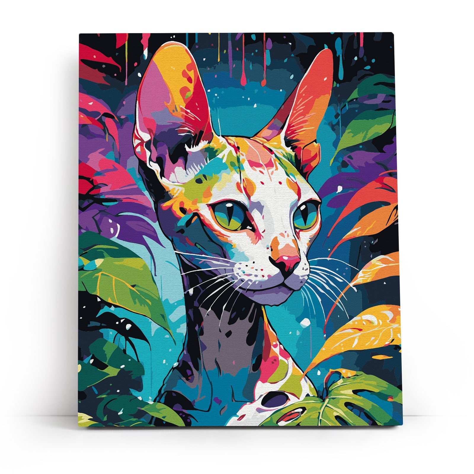 Paint by Numbers 40x50 cm | Tropical Sphynx (MG2493e) – Painting by numbers | Varvikas.Shop