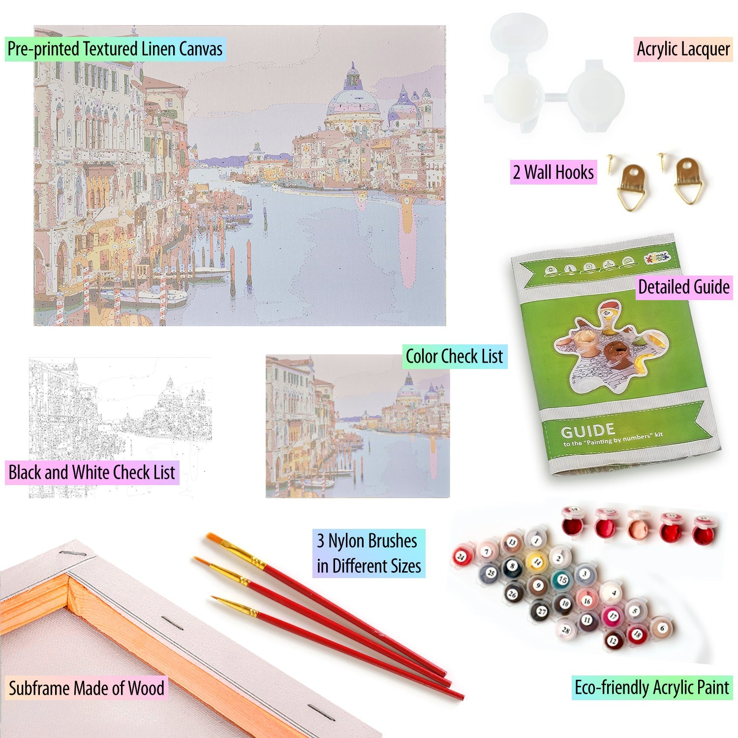 Paint by Numbers 40x50 cm | Venice (MG2409e) – Painting by numbers | Varvikas.Shop