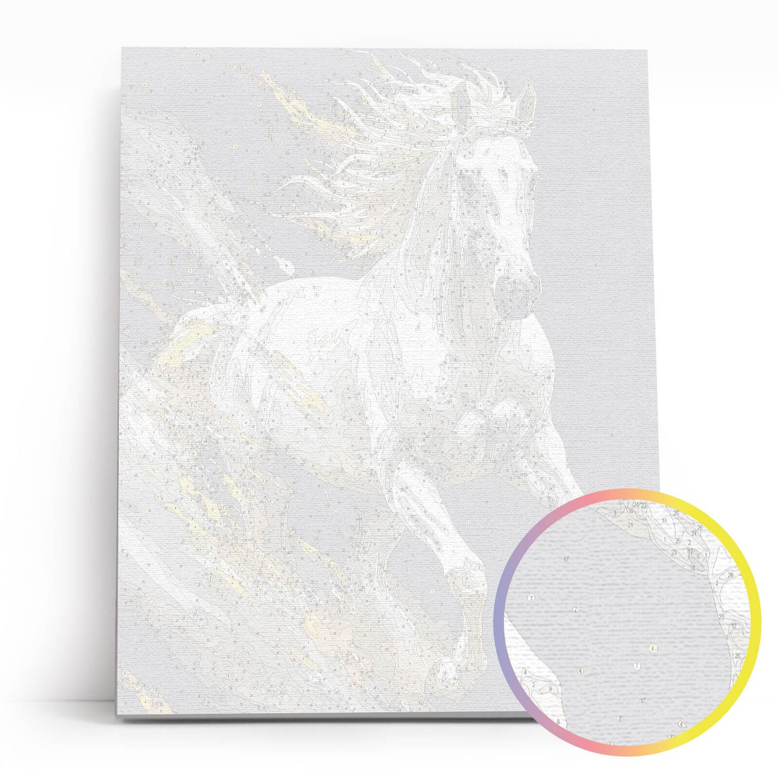 Paint by Numbers 40x50 cm | White Steed (MG2527e) – Painting by numbers | Varvikas.Shop