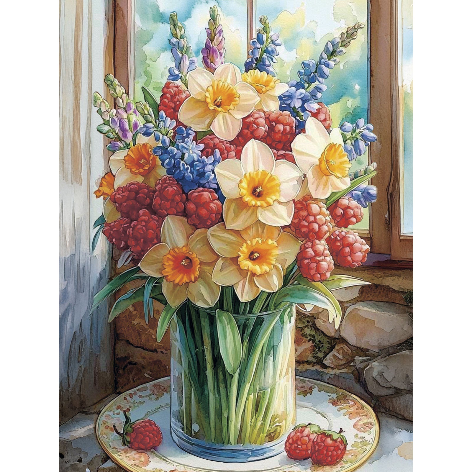 Painting by numbers - ME1183e - Summer in a Vase – Painting by numbers | Varvikas.Shop