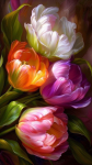 Painting by numbers - MG2528e - Нежность тюльпанов – Painting by numbers | Varvikas