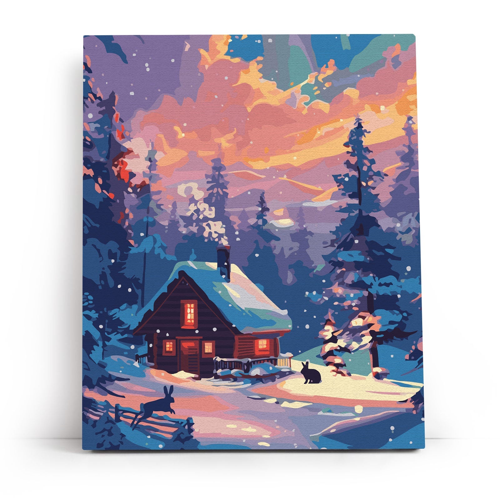 Painting by numbers - MG2530e - Winter Cabin – Painting by numbers | Varvikas.Shop
