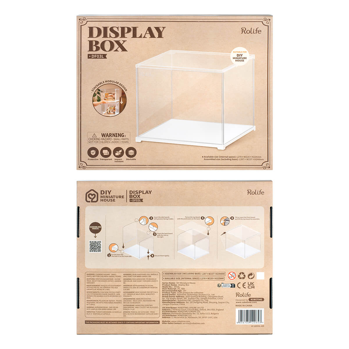 Rolife Miniature House Display Box | DF03Le – Accessories | Varvikas
