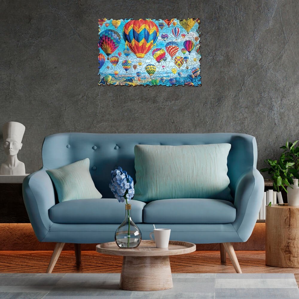 Wooden Jigsaw Puzzle 170 pcs | Cappadocia Sky (PW010e) – Wooden puzzles | Varvikas.Shop