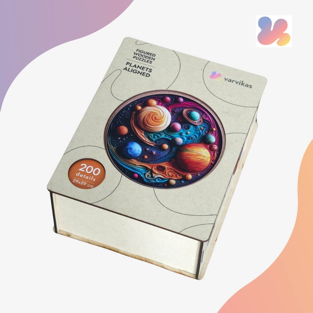 Wooden Jigsaw Puzzle 200 pcs | Planets Aligned (PW053e) – Wooden puzzles | Varvikas.Shop