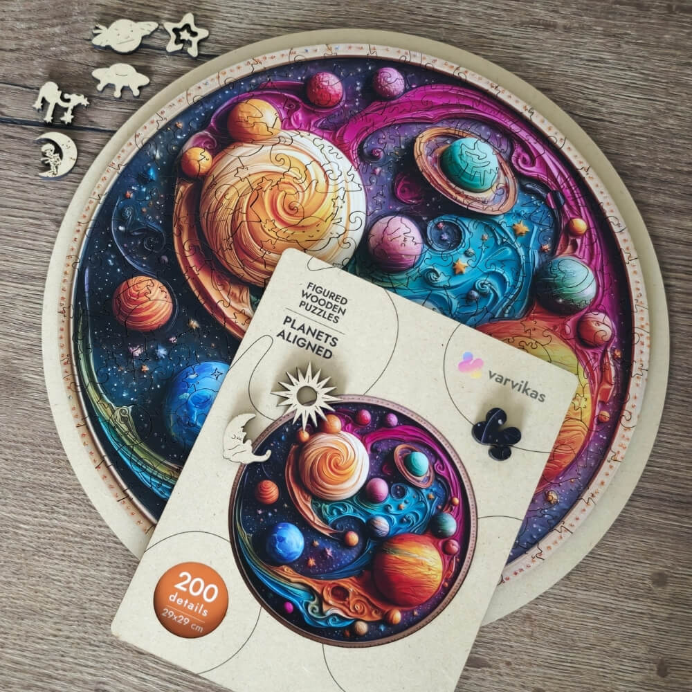 Wooden Jigsaw Puzzle 200 pcs | Planets Aligned (PW053e) – Wooden puzzles | Varvikas.Shop