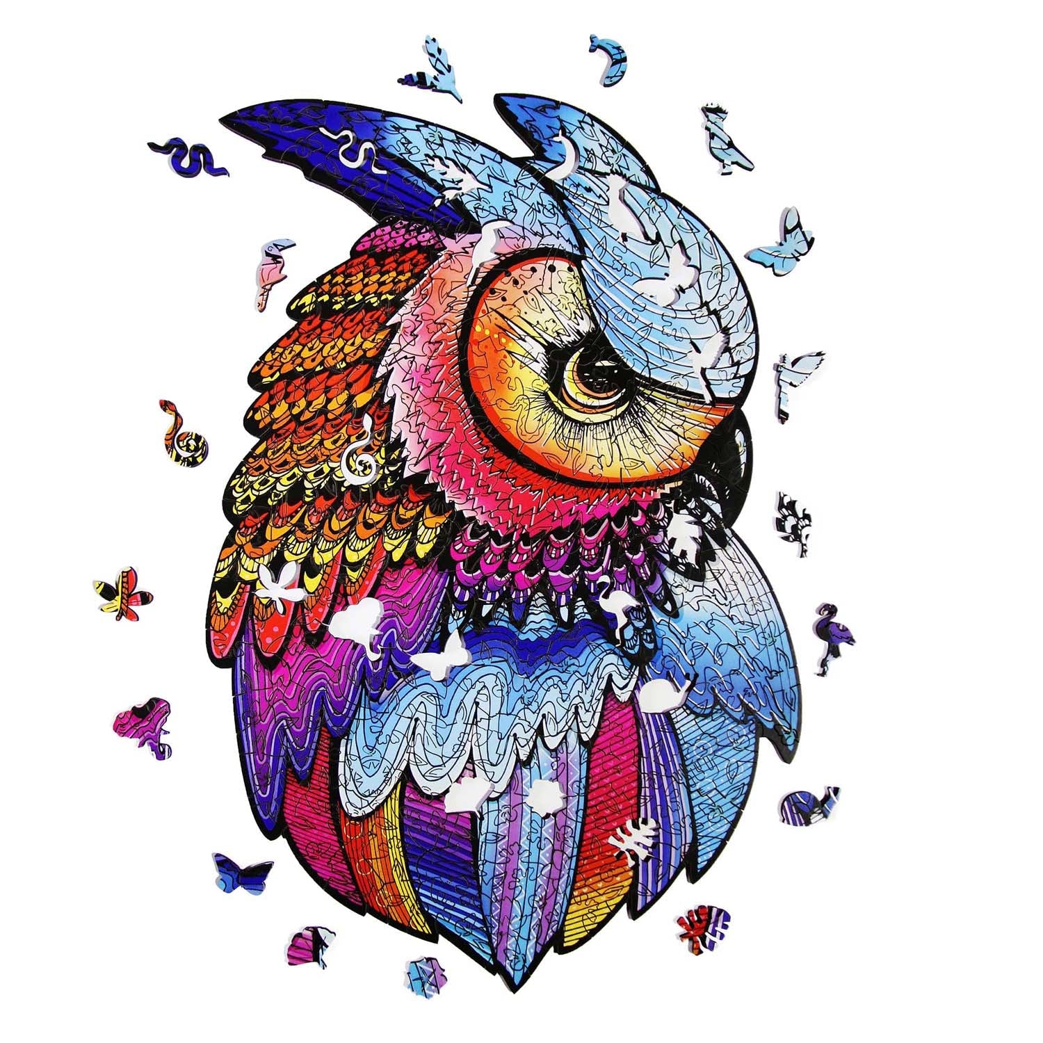 Wooden Jigsaw Puzzle 272 pcs | Wise Owl (PW005e) – Wooden puzzles | Varvikas.Shop