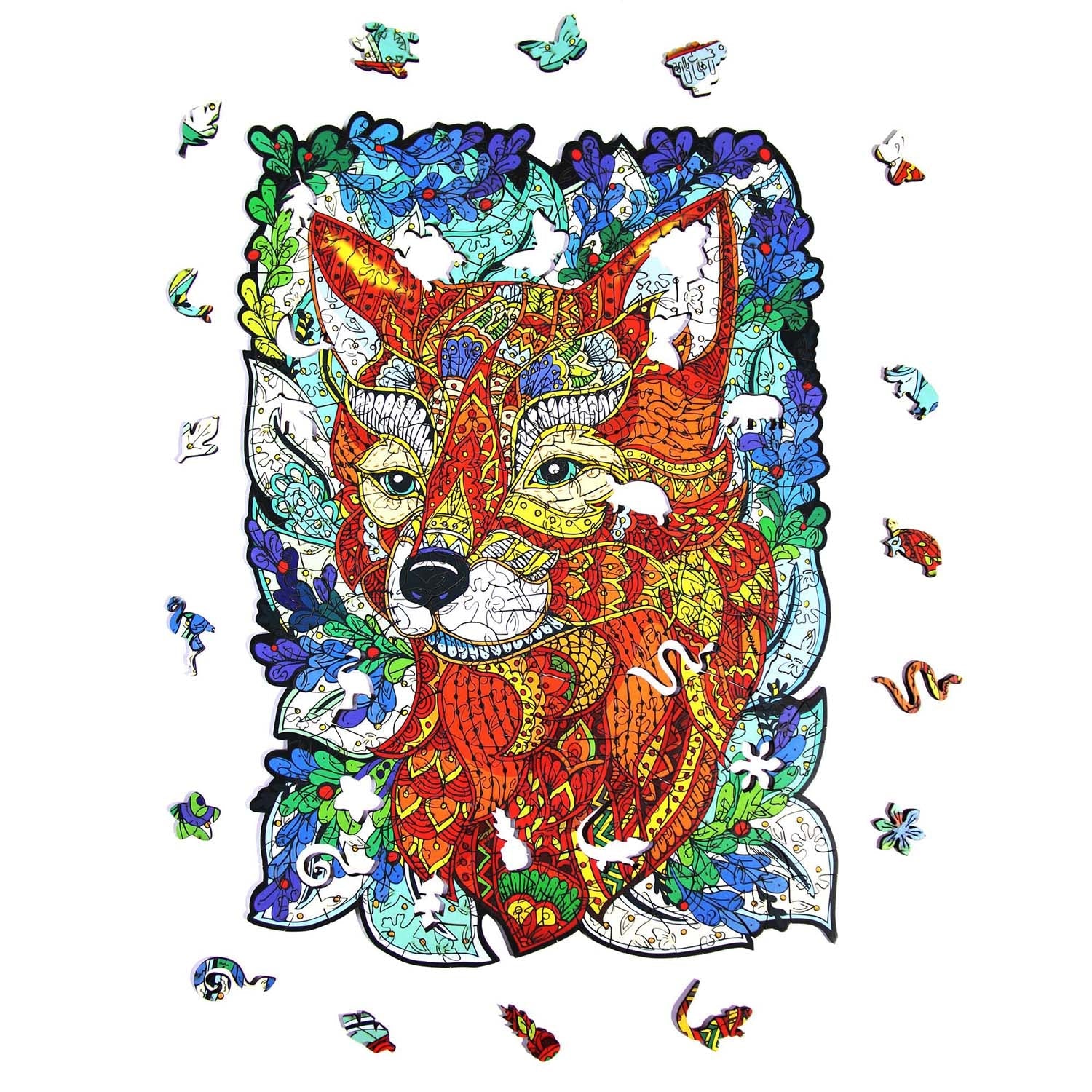 Wooden Jigsaw Puzzle 293 pcs | Wild Fox (PW009e) – Wooden puzzles | Varvikas.Shop