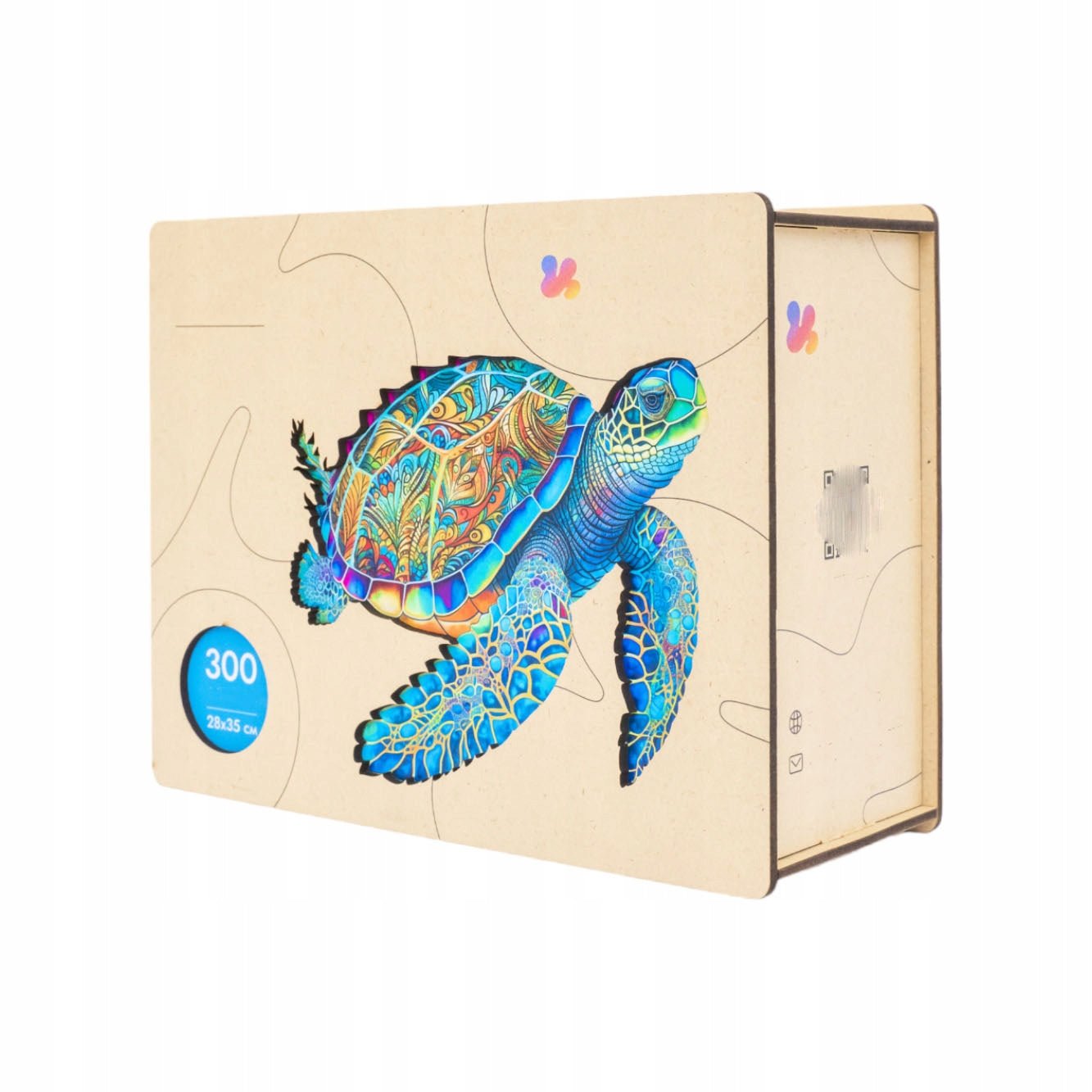 Wooden Jigsaw Puzzle 300 pcs | Big Turtle (PW021e) – Wooden puzzles | Varvikas.Shop