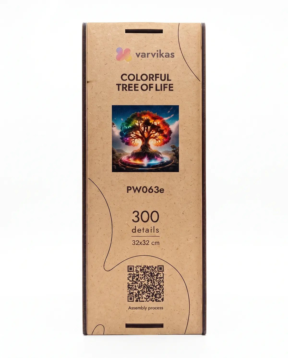 Wooden Jigsaw Puzzle 300 pcs, Colorful Tree of Life (PW063e) – Wooden puzzles | Varvikas