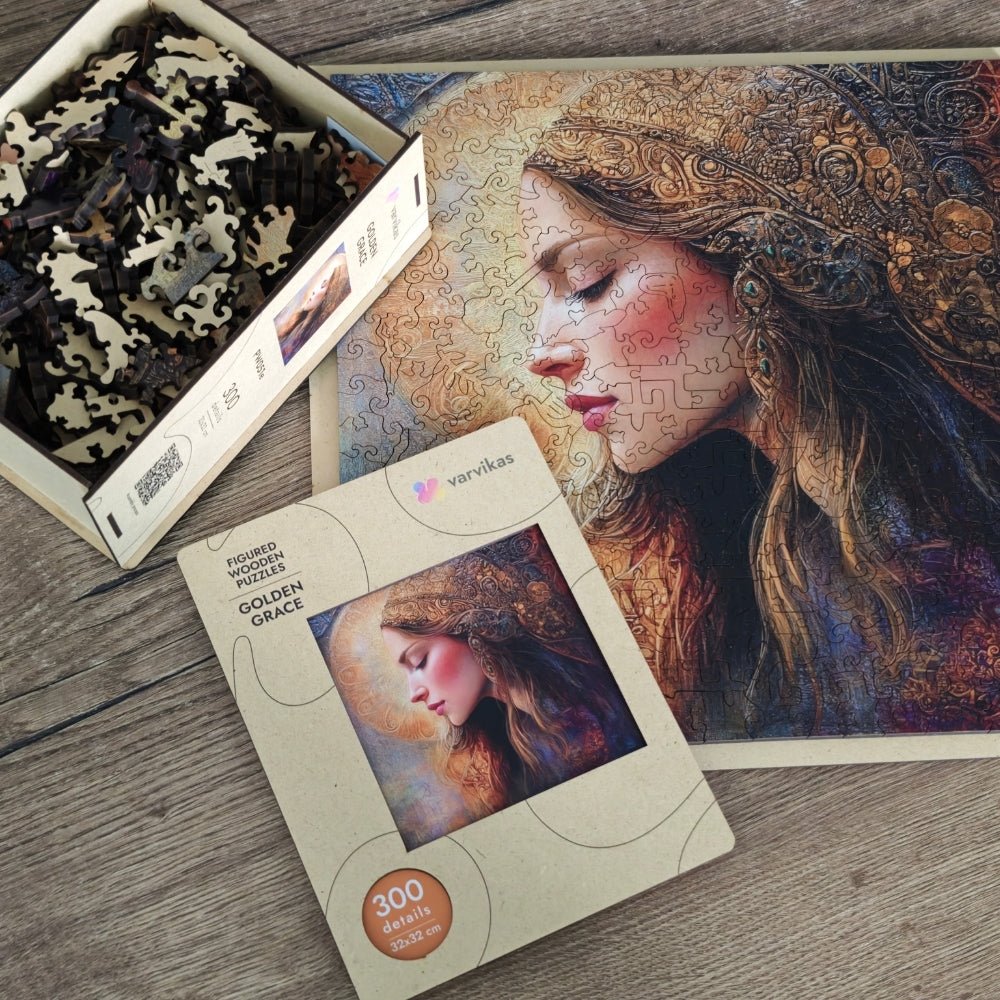 Wooden Jigsaw Puzzle 300 pcs | Golden Grace (PW051e) – Wooden puzzles | Varvikas.Shop