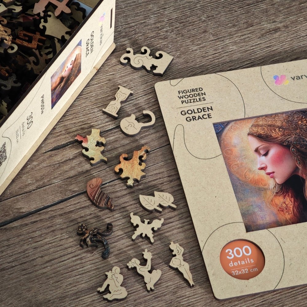 Wooden Jigsaw Puzzle 300 pcs | Golden Grace (PW051e) – Wooden puzzles | Varvikas.Shop