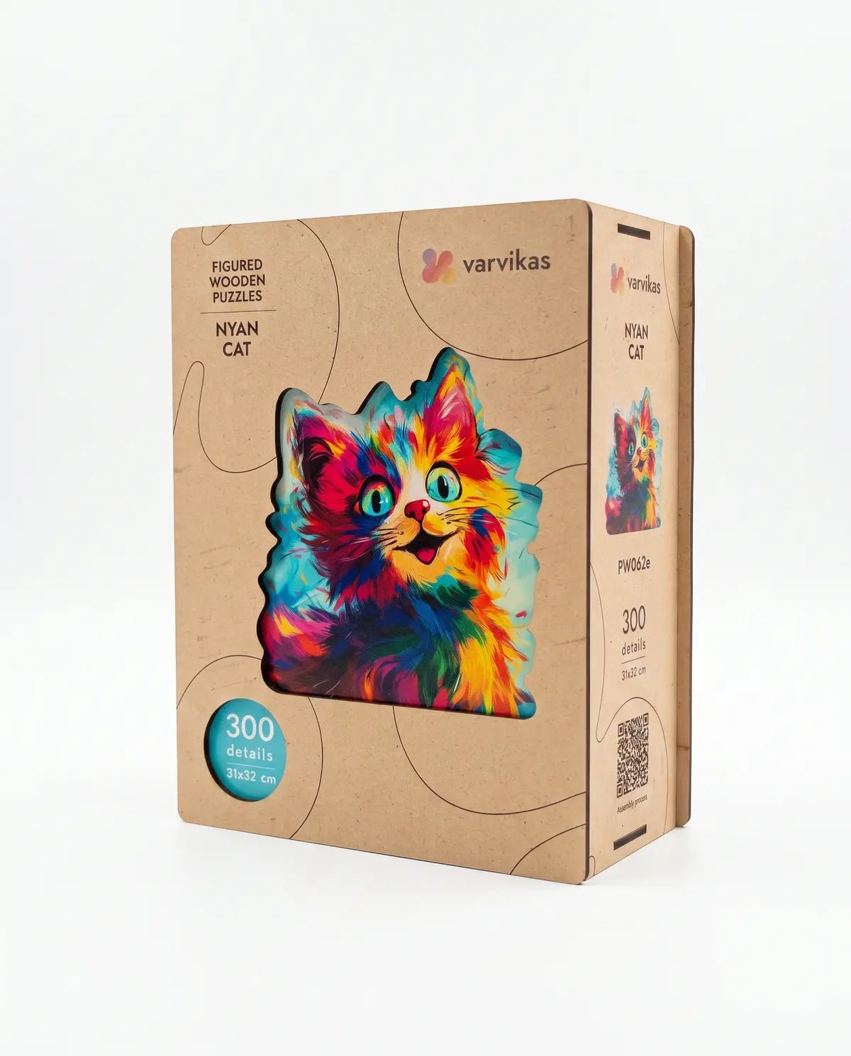 Wooden Jigsaw Puzzle 300 pcs, Nyan Cat (PW062e) – Wooden puzzles | Varvikas
