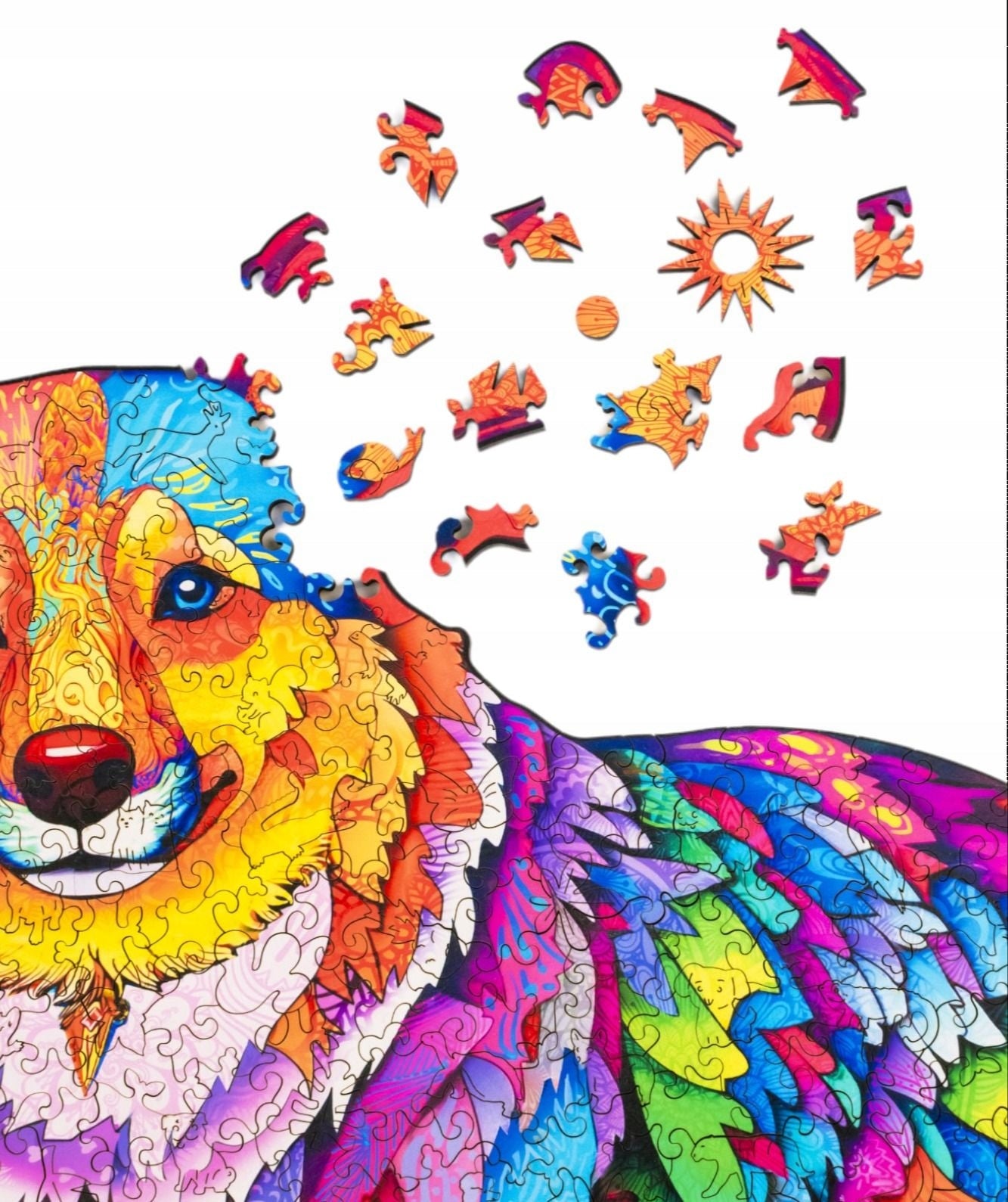 Wooden Jigsaw Puzzle 300 pcs | Puppy Corgi (PW032e) – Wooden puzzles | Varvikas.Shop