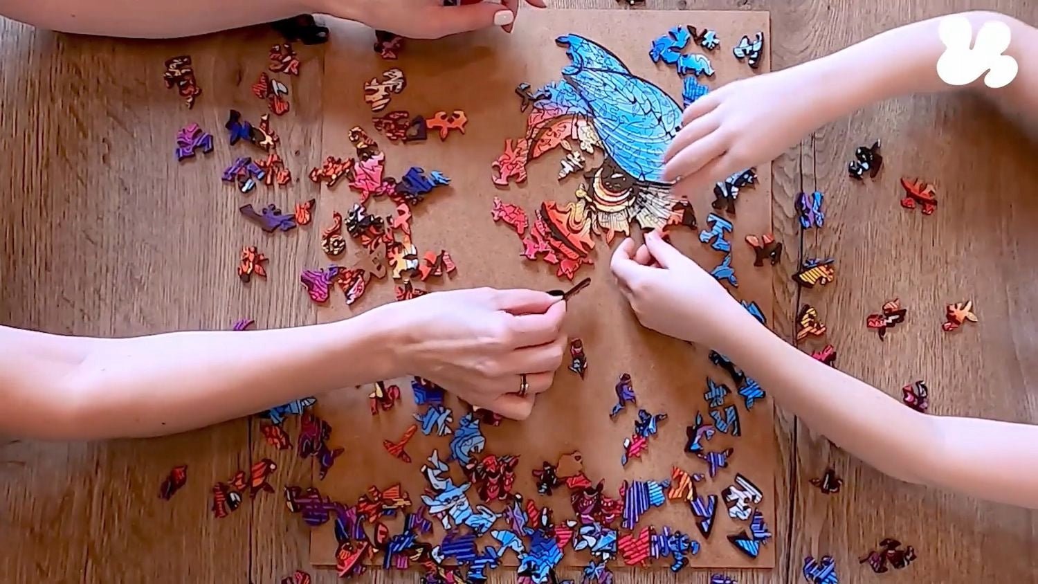 Wooden Jigsaw Puzzle 300 pcs | Sea Horse (PW020e) – Wooden puzzles | Varvikas.Shop