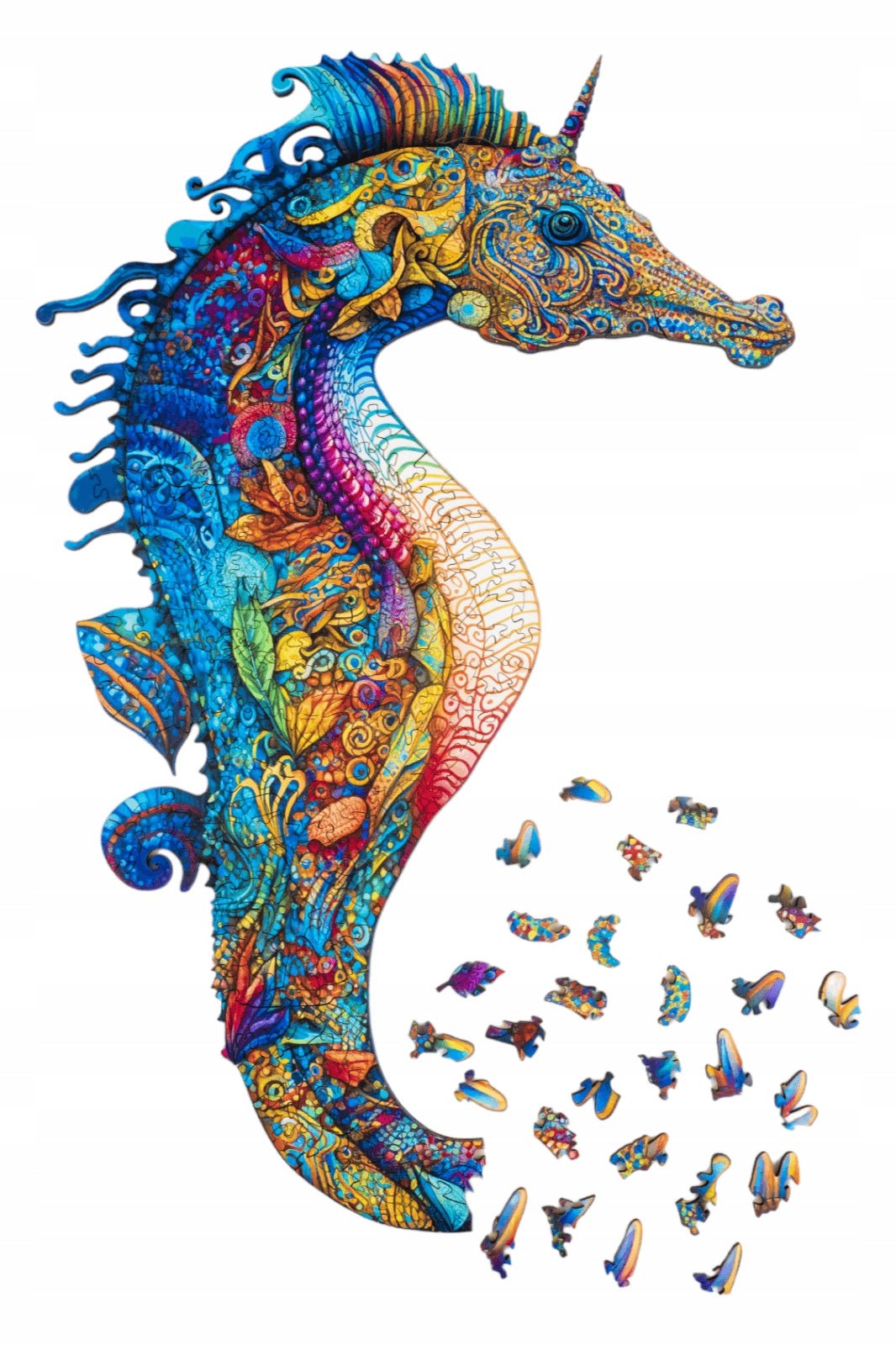 Wooden Jigsaw Puzzle 300 pcs | Sea Horse (PW020e) – Wooden puzzles | Varvikas.Shop