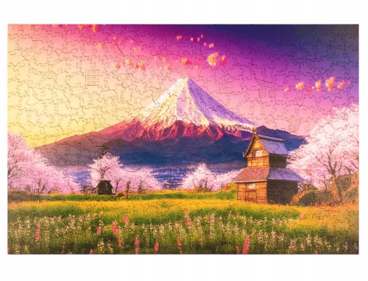 Wooden Jigsaw Puzzle 500 pcs | Fujiyama (PW029e) – Wooden puzzles | Varvikas.Shop
