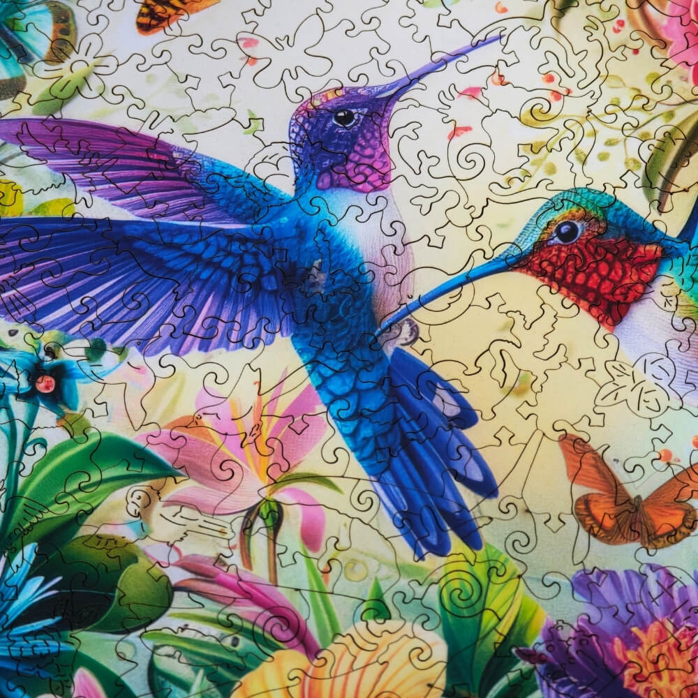 Wooden Jigsaw Puzzle 500 pcs | Hummingbirds (PW040e) – Wooden puzzles | Varvikas.Shop