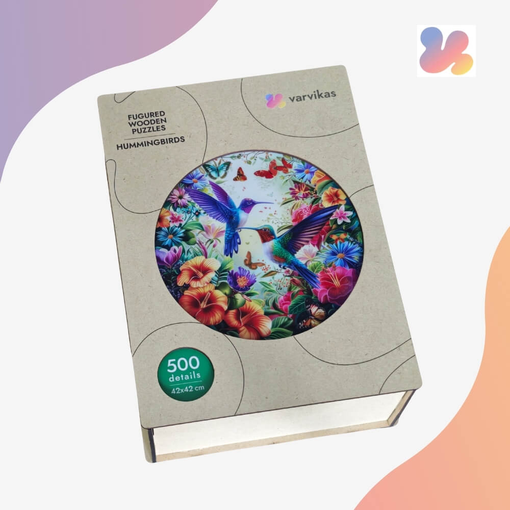 Wooden Jigsaw Puzzle 500 pcs | Hummingbirds (PW040e) – Wooden puzzles | Varvikas.Shop